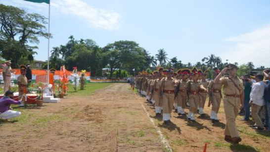 Celebration of 76th Independence day in Karimganj District.