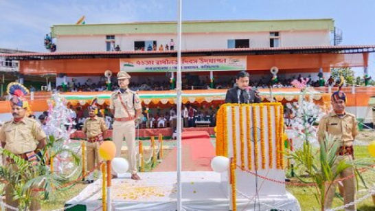 Event was marked by Independence Day speech followed by Parade from Police and School contingent.